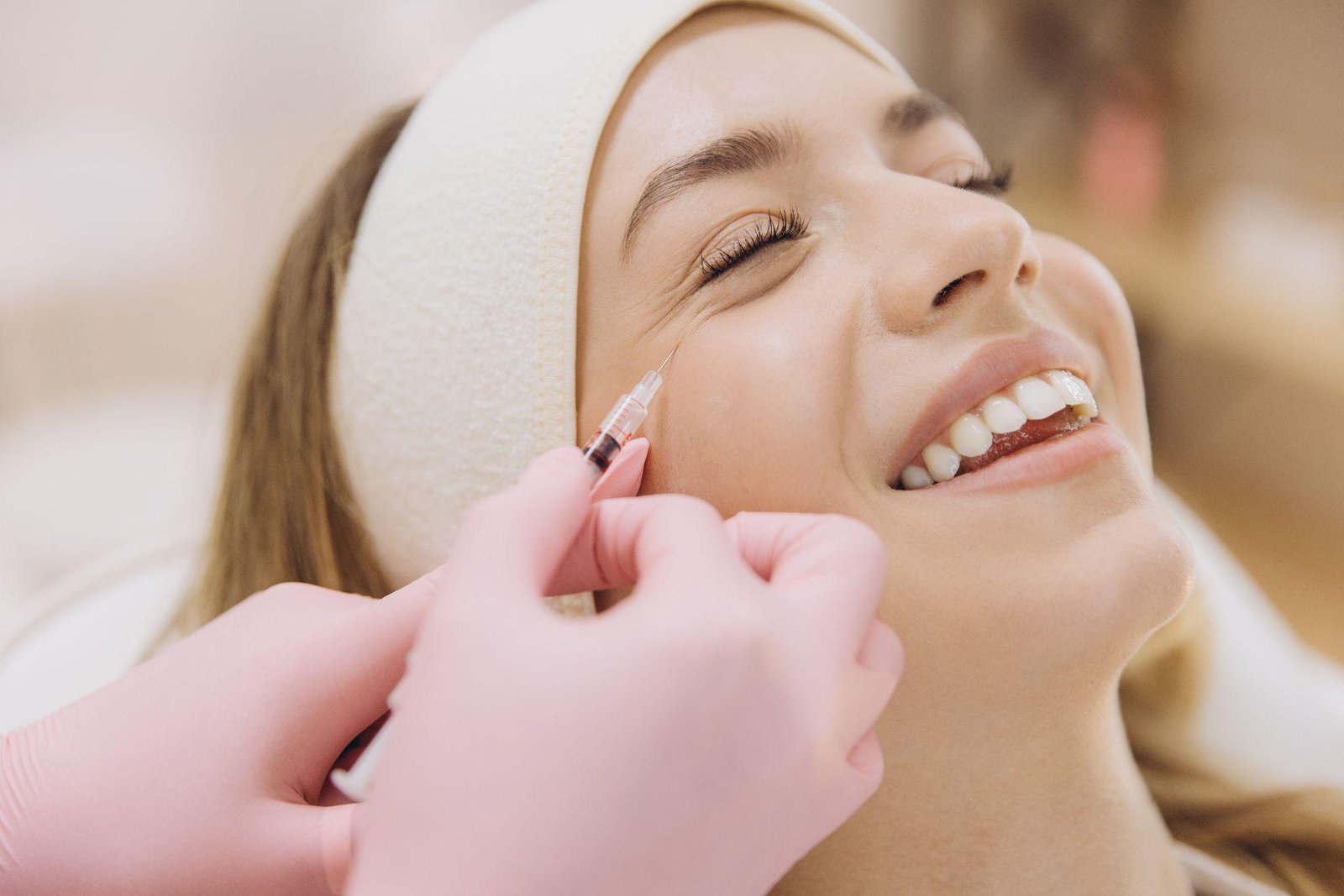 Botulinetoxine injectie bij kraaienpootjes