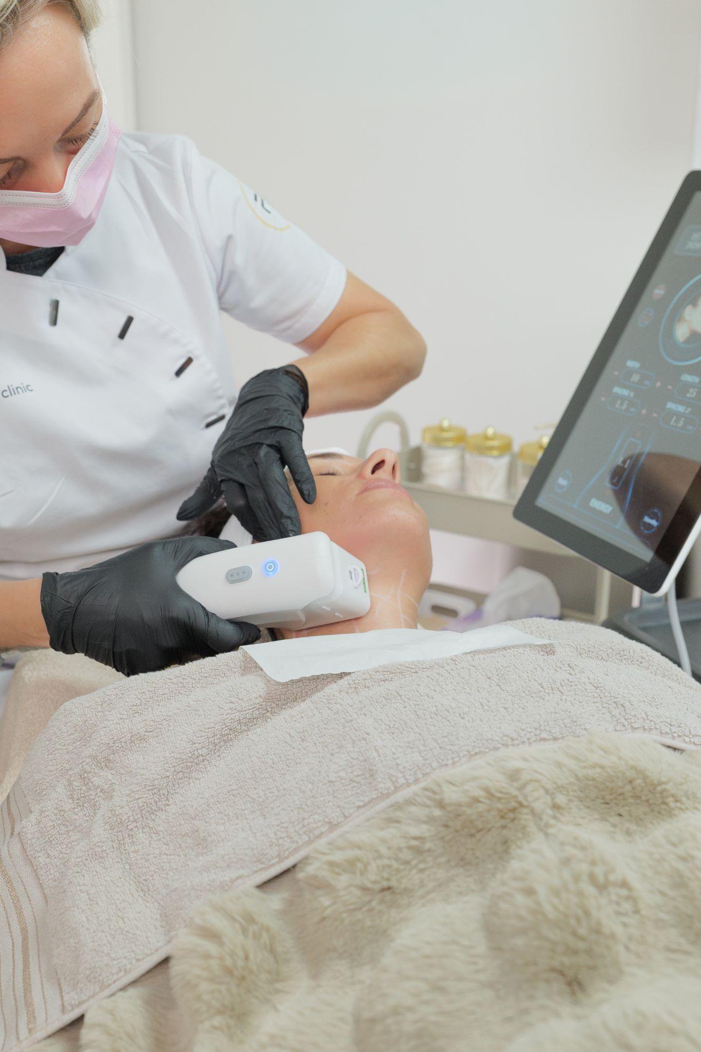 Diepte van HIFU ultrasound behandeling