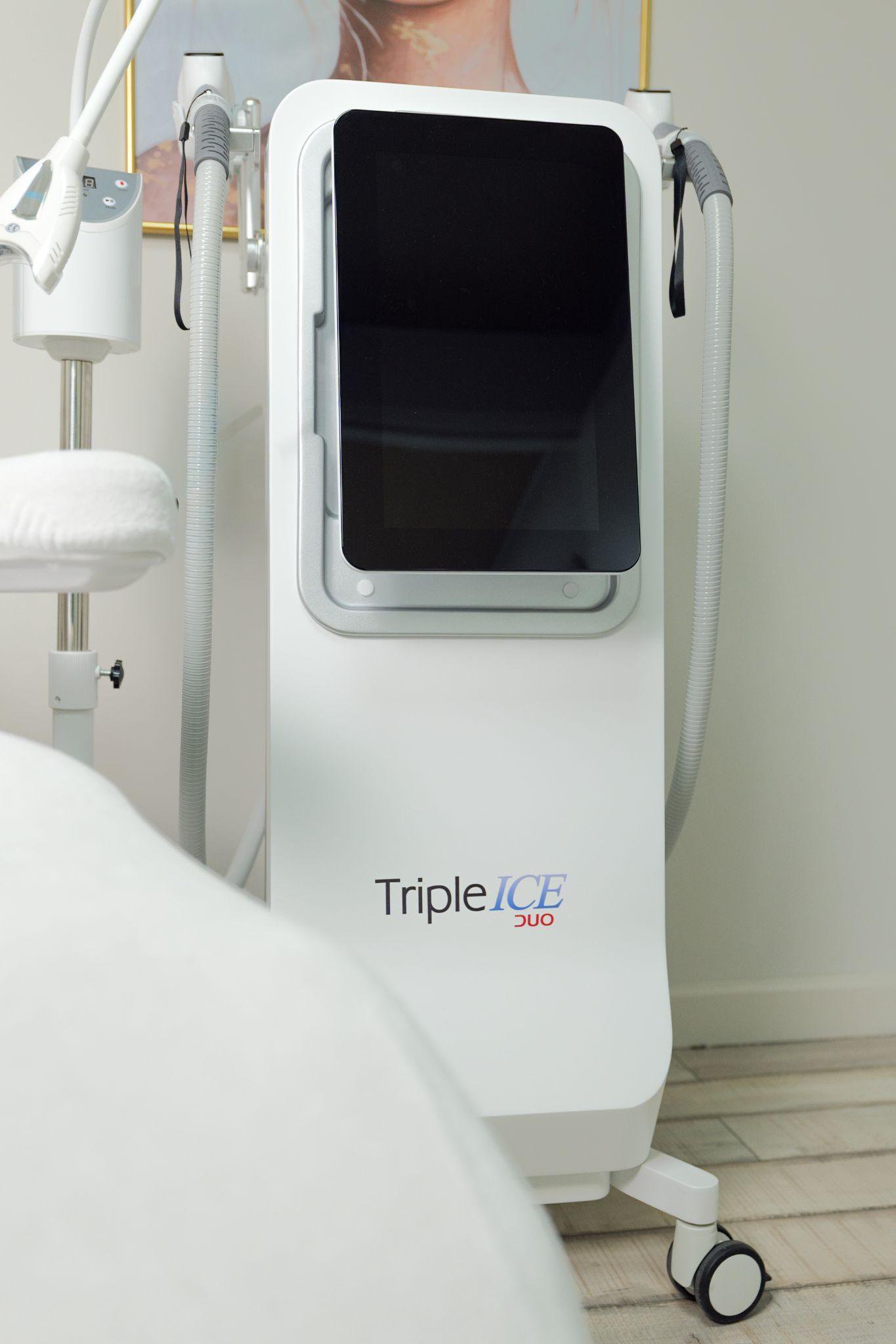 Laser ontharen met Triple ICE apparaat